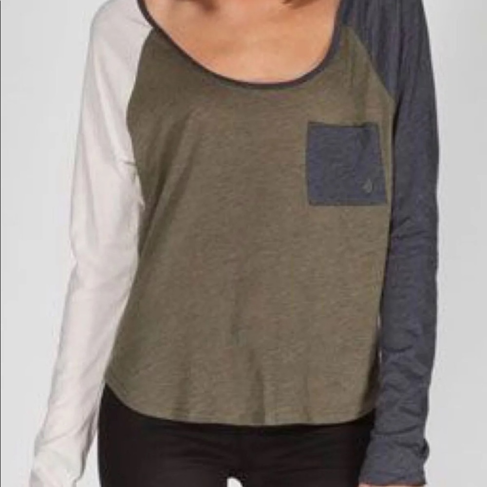 Colorblock long sleeve shirt